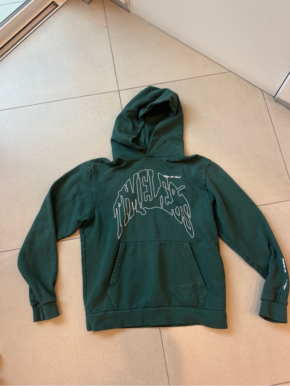 Forest Green Graphic Hooded Sweatshirt